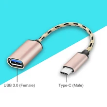 USB Type C Male To USB 2.0 A Female OTG Data Cord Adaptor For MacBook Pro Samsung Universal Type-C Interface Phone Adapter Cable