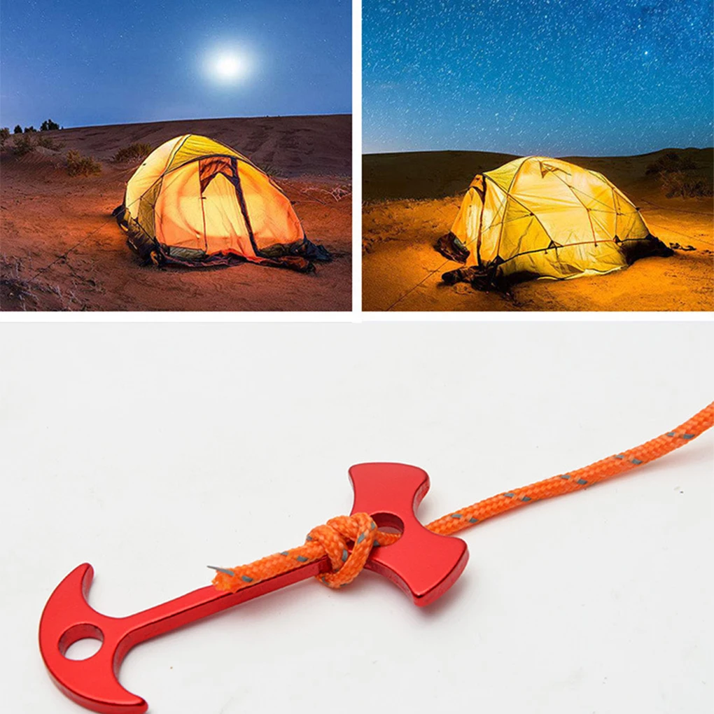 

Orange Safety Camping Tent Reflective Lanyard Secure Camping Experience Convenient And Practical