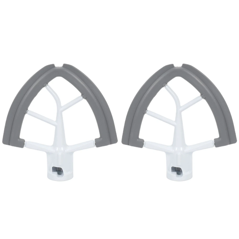 

2X Replacement Mixer Attachments, Edge Beater for Kitchen Tilt-Head Stand Mixer, 4.5-5 Quart Flat Beater Blade