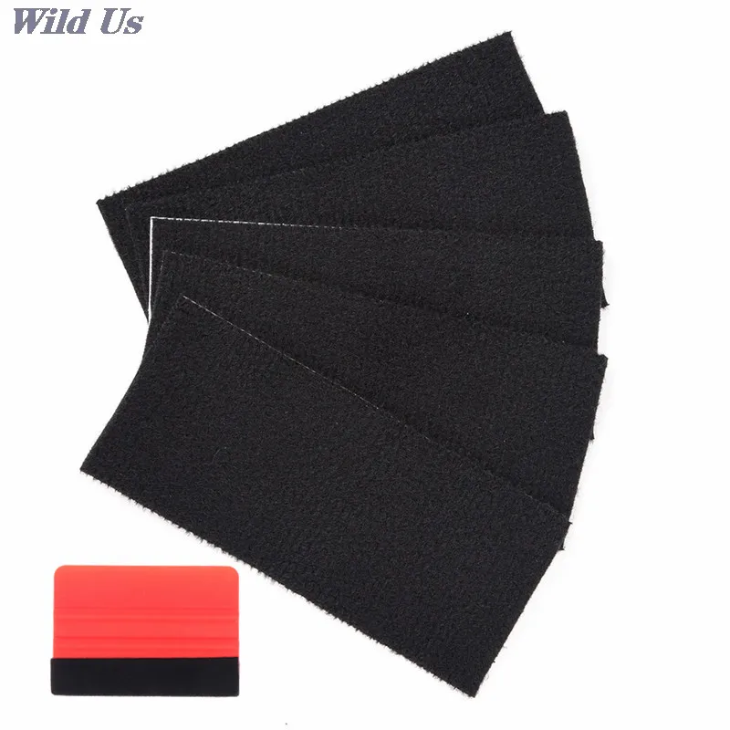 

10Pcs Car Vinyl Film Wrap Felt For All 10cm Squeegee Edge Automobile Window Tint Tool Squeegee Fabric Felt Edge Protective Cloth