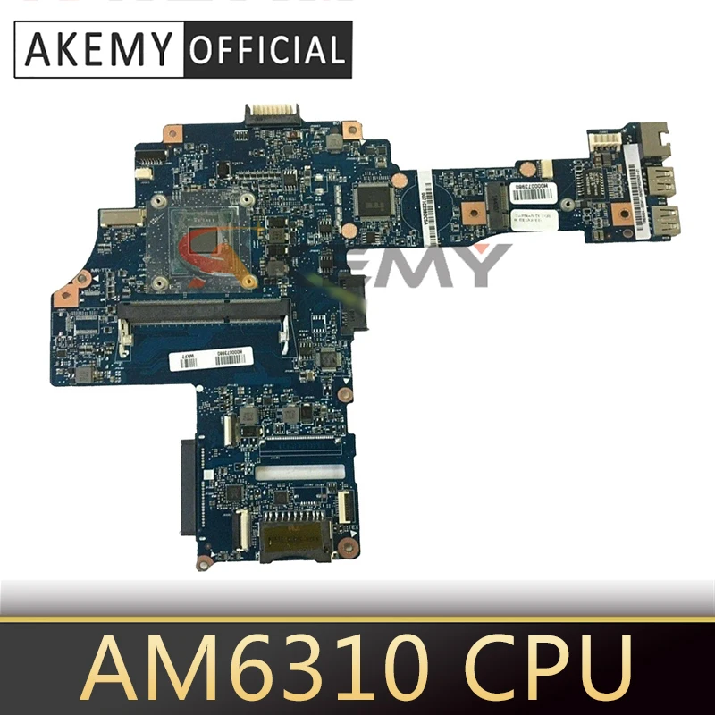 

Материнская плата AKEMY H000078270 для ноутбука Toshiba Satellite C40-B, материнская плата для ноутбука AM6310, встроенный процессор DDR3, полное тестирование