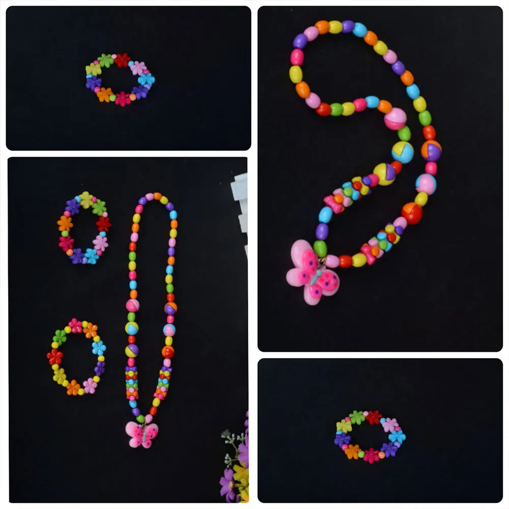 

DIY Beaded Jewelry Toy Handmade Jewelry Making Kit with Storage Box Bracelet Necklace Crafts 24 Grid for Children Birthday Gifts