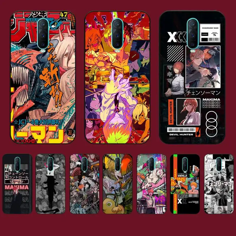 

Anime Chainsaw Man Phone Case for Vivo Y91C Y11 17 19 17 67 81 Oppo A9 2020 Realme c3
