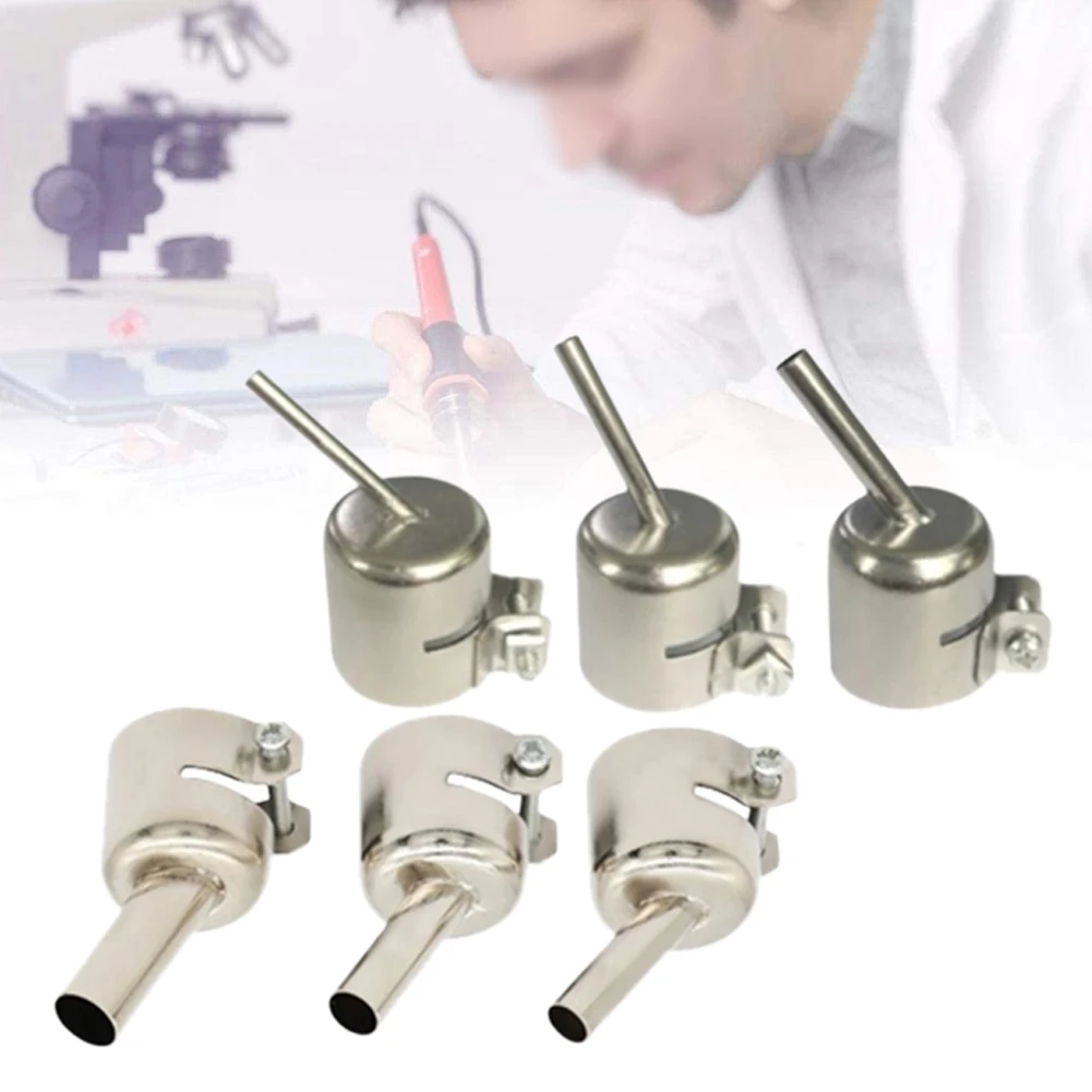 

Precision Nozzle Set with 45 Degree Tilt Angle and 6 Inner Diameter Options for 850 Series Hot Air Soldering Station