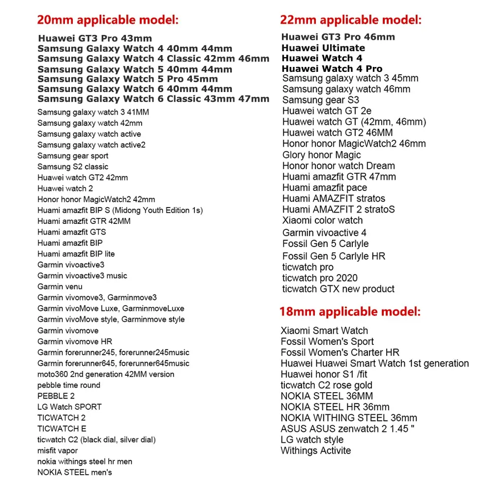 Ремешок для Samsung Galaxy 6 5 4 classic gear S3 Active 2 40/44 мм стальной браслет Amazfit Bip Huawei gt 20/22