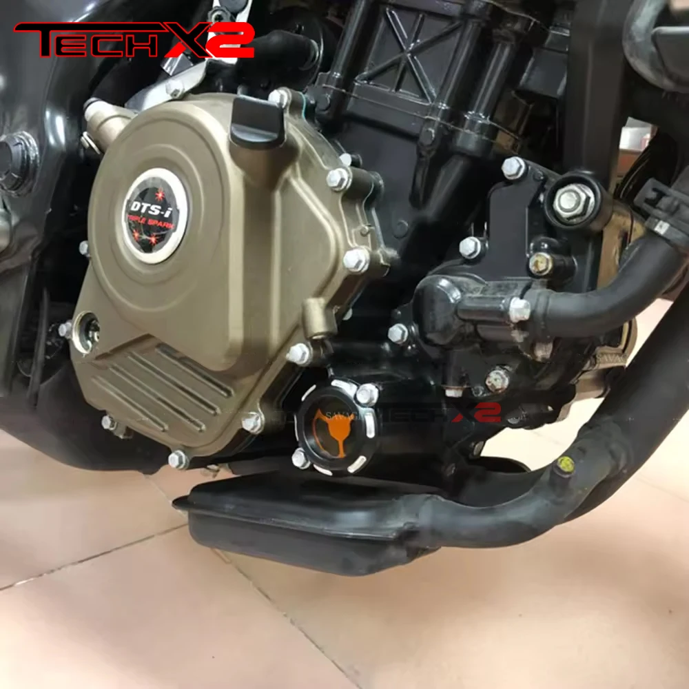 Фото Крышка масляного фильтра двигателя для BAJAJ Pulsar 200 NS 200RS AS Dominar 400, аксессуары для мотоциклов, прозрачная крышка фильтра, модифицированные детали №3