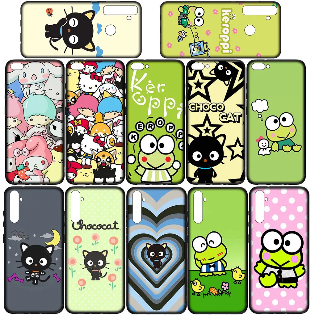 Чехол для телефона Keroppi Chococat Pochacco OPPO A17 A15 A16 A53 A79 A96 A95 A94 A74 A78 A58 A38 A57 A77 A40 A80 Мягкий