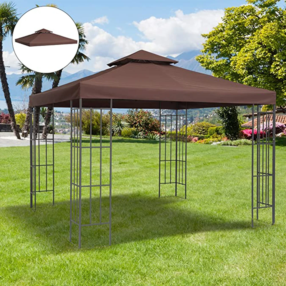 300D Waterproof Awning Tarpaulin Outdoor Encrypted Multicolor Courtyard Awning Patio Umbrella Replacement Canopy NIN668