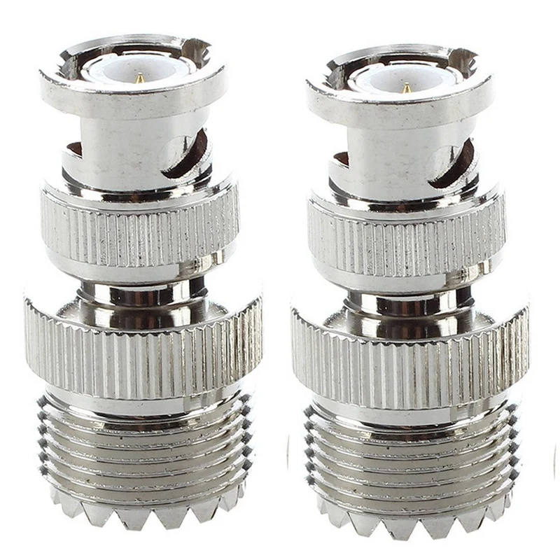 

6 Pcs BNC Male Plug To UHF SO239 Female RF Coaxial RF Connector