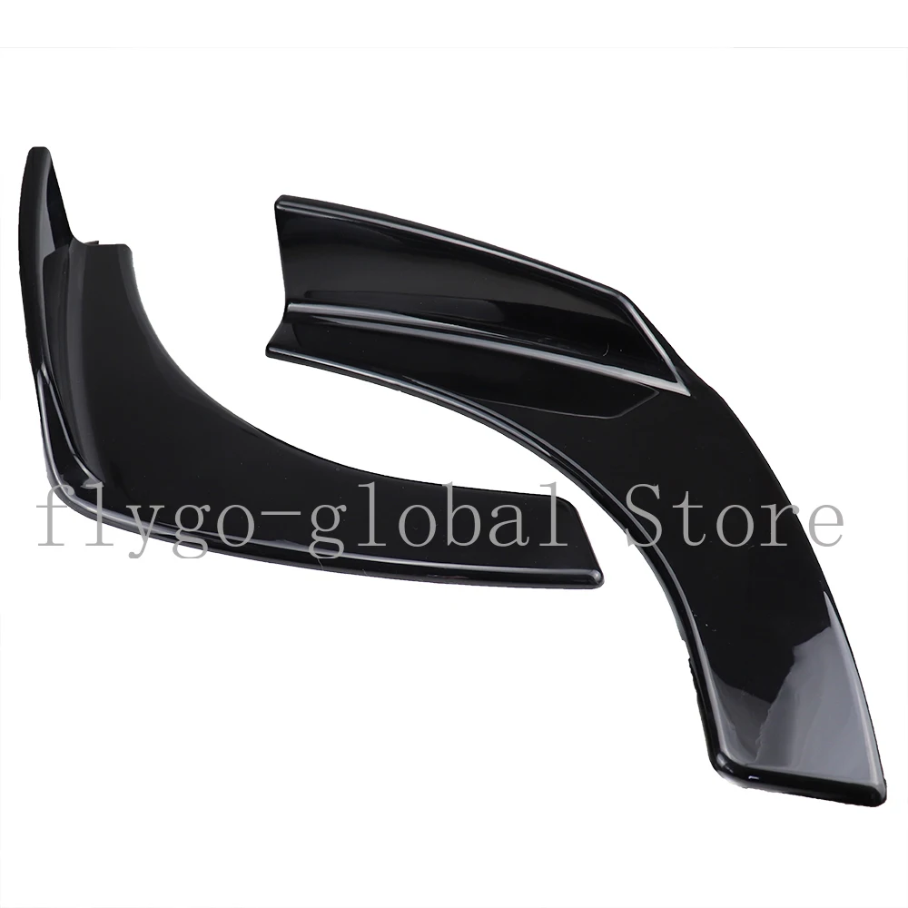 

2PCS Universal Front Bumper Lip Splitter Deflector Spoiler Scratch Resistant Wing Shovels Protection Canard Lip