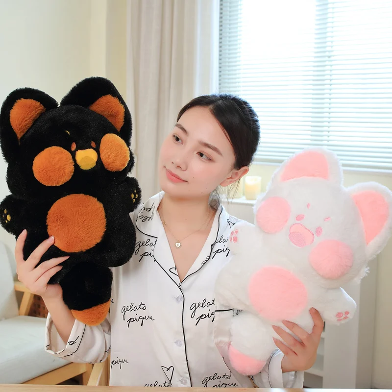 

Симпатичная котенок 30 см/40 см/60 см, Пушистая кошка, плюшевая игрушка, кукольная Подушка, милая мультяшная Набивная игрушка, подарок на день р...