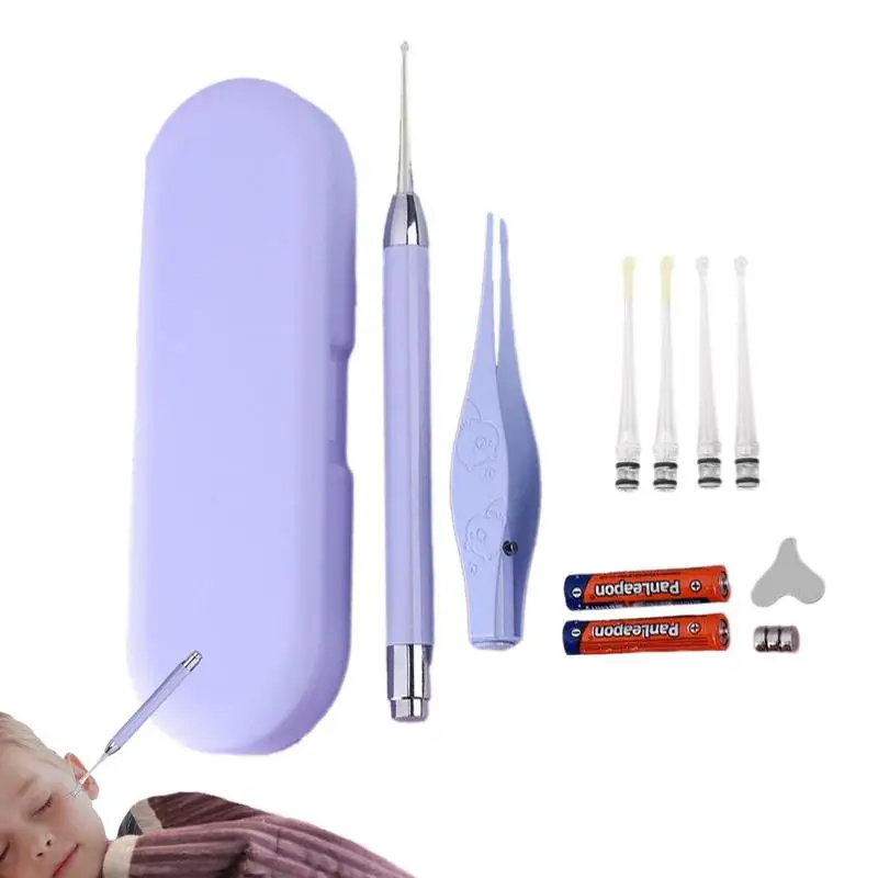 

Ear Pick Kids Ear Wax Removal With Lighting Mode Reusable Earwax Removal Tools For Adults Family Ear Health Care