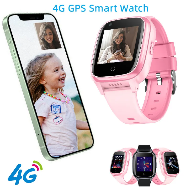 Best Aplicación gratuita de alta calidad, alarma de despegue, rastreador GPS, videochat, reloj inteligente de seguridad para niños, reloj inteligente para niños con llamada de pánico SOS