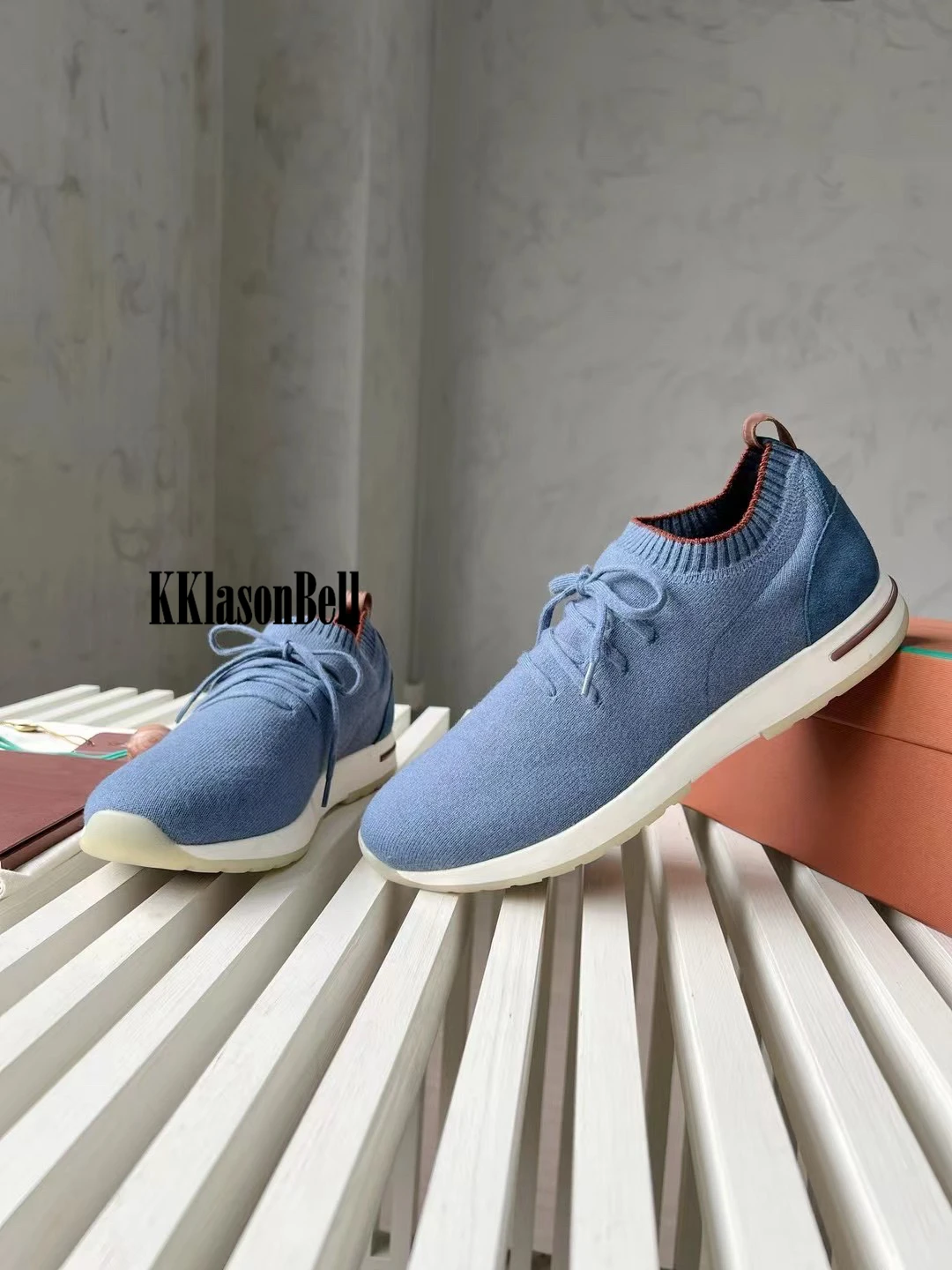 12 19 KKlasonBell Женская Шерстяная трикотажная удобная повседневная обувь на шнуровке
