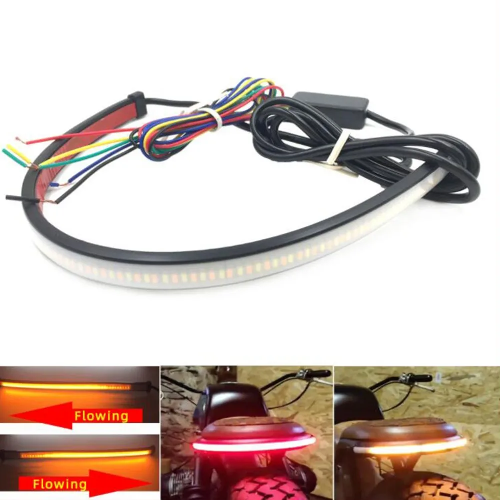 

Silica Gel Turn Signal Light Strip Parts Sequential Switchback Accessories DC12V LED Flowing Motorcycle Durable
