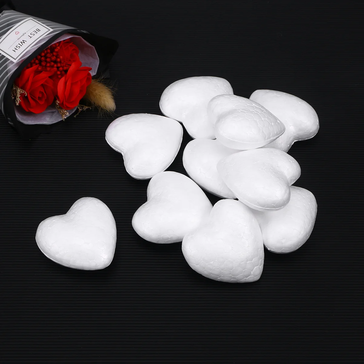 

Craft Styrofoam Heart Shaped Polystyrene Hearts Supplies Diy Decorations Ornaments Christmas Party Wedding White Modeling Love