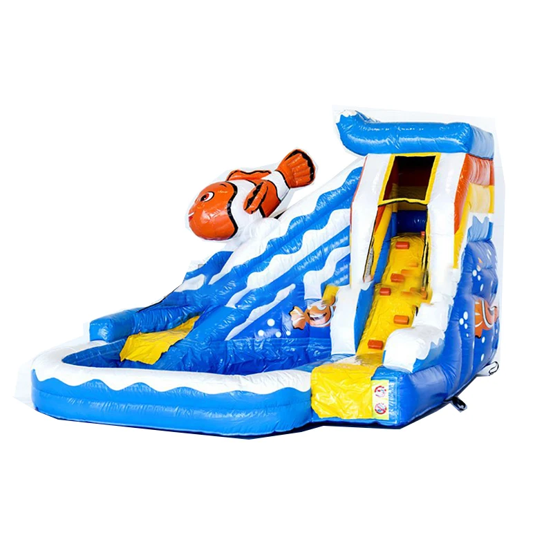 

High Quality PVC Mesh Cloth Inflatable Water Slide Inflatable Combos Animal Design Equipment Aqua Park For Kids Playing