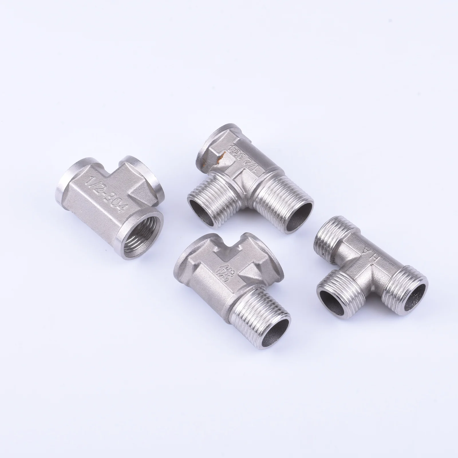 

1/2" BSP Female Male Thread Tee Type Reducing 304Stainless steel Elbow Butt joint adapter Adapter Coupler Plumbing fittings