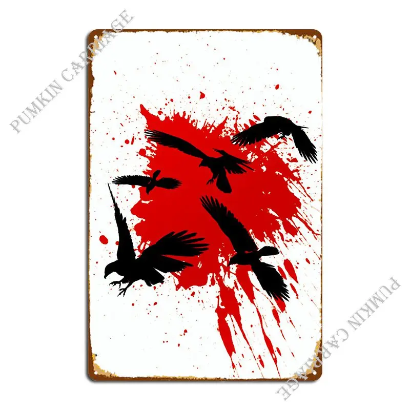 

Металлический плакат птица 6 налет покраска Вечеринка паб Фреска жестяной плакат