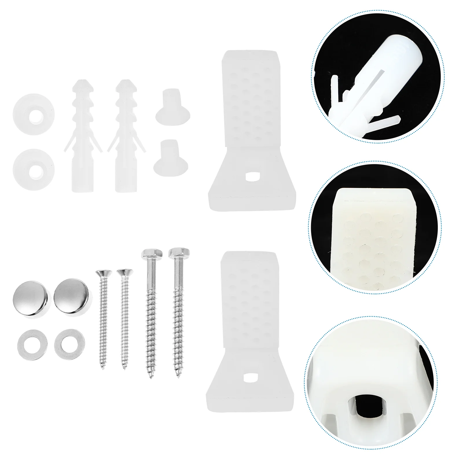 

Toilet Screws Fixing Foot Mounting Pan Floor Screw Caps Flange Concrete Fixingsshaped Replacements Parts