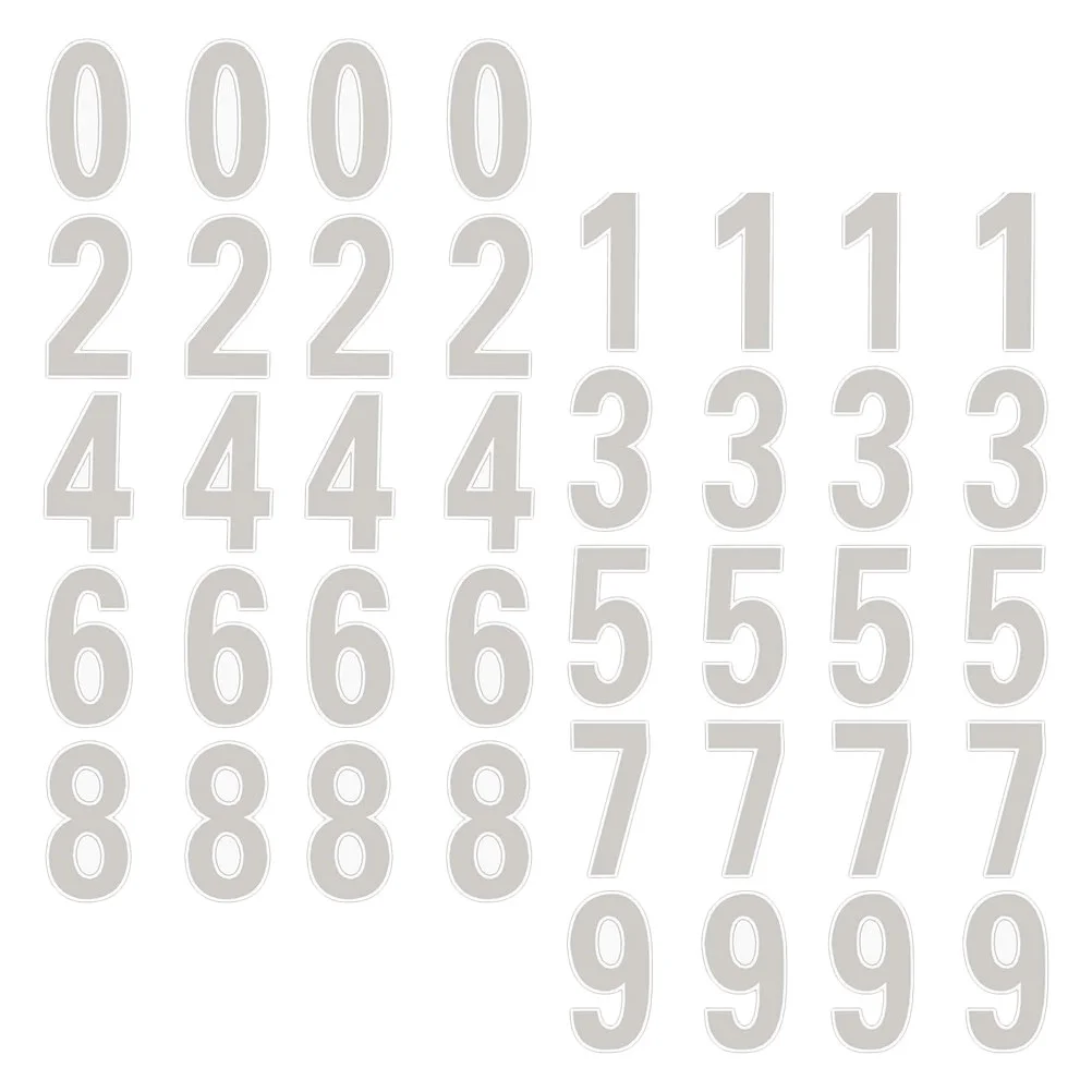 

4 Sets Mailbox Numbers Decals Signs Reflective Sticker Self Adhesive Stickers Bin Labels Wheelie Bins Shine