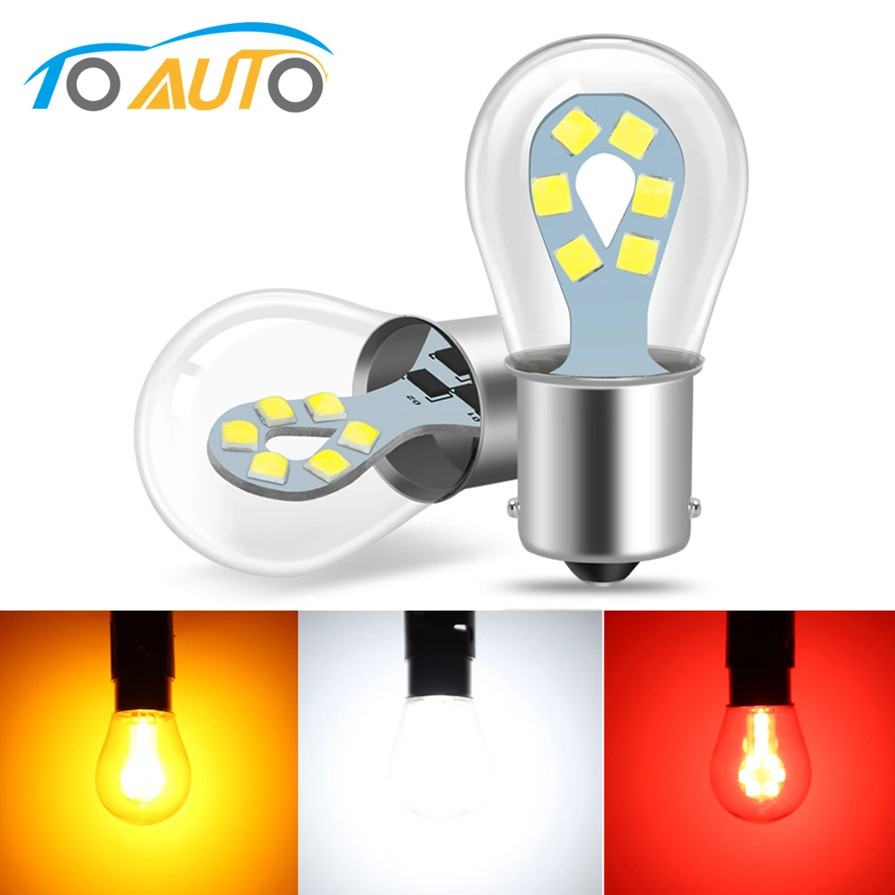 2 шт. Автомобильные Светодиодные поворотники P21W BA15S 1156 BAU15S PY21W BA15D 1157 BAY15D P21/5W R5W R10W |