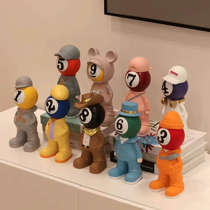 

Модные украшения для фигурок бильярда, украшения для автомобиля, аксессуары для интерьера автомобиля, украшение на день рождения, украшение для дома