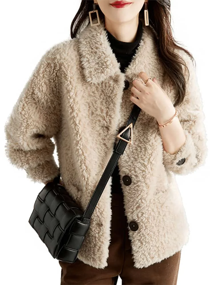 Новинка 2024 верхняя одежда для стрижки овец с частицами однотонное осенне-зимнее