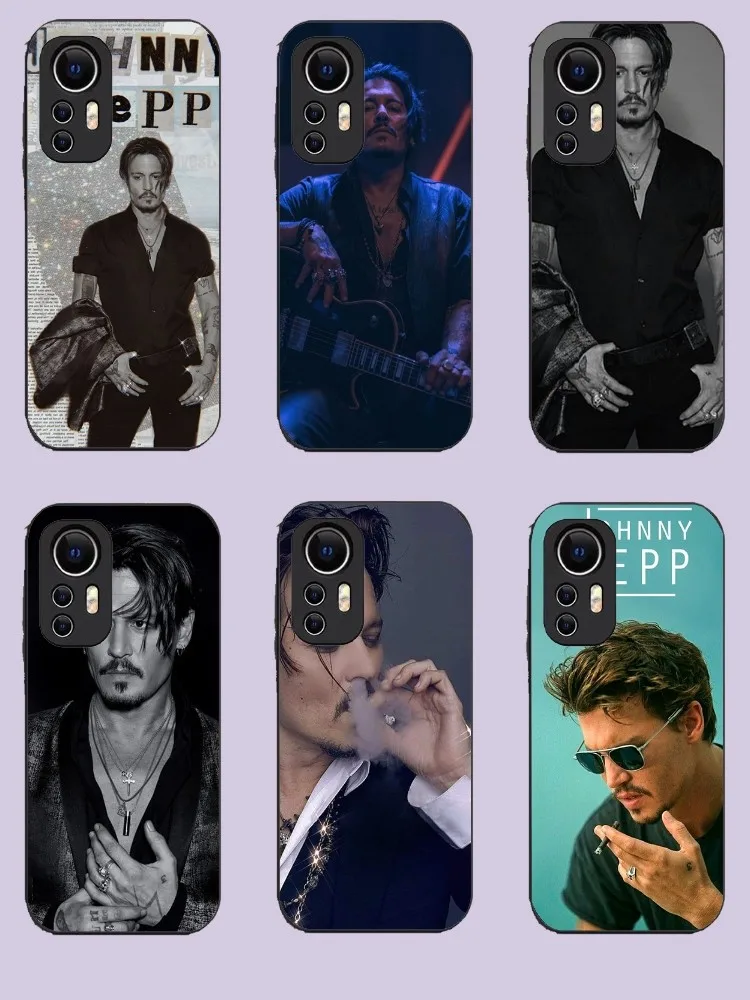 Чехол для телефона Johnny Depp Xiaomi 11 Redmi Note 5G 8T 9A 9 10T 8 Pro 12SU Ltra черный чехол