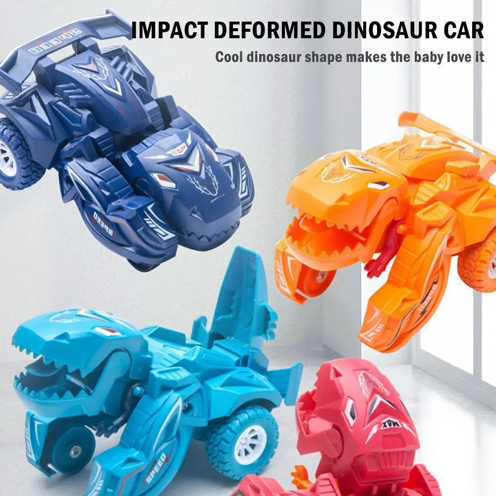 

Dinosaur Car Deformation Transforming Toy Inertial Dino Sliding Automatic Transform Boys 2021 Car Toys Gifts Amazing Kid V4f2