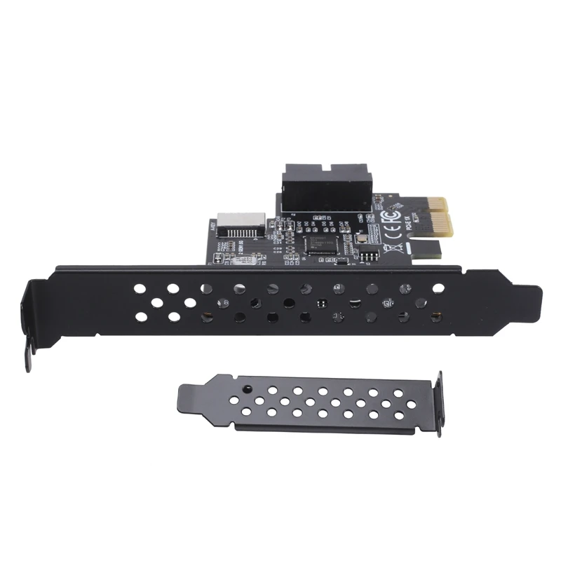 

PCI-E 1X To USB 3.2 GEN1 5Gbps 20Pin Front Panel Header (To Type-C Front Panel Header) Front Panel Connector Riser Card