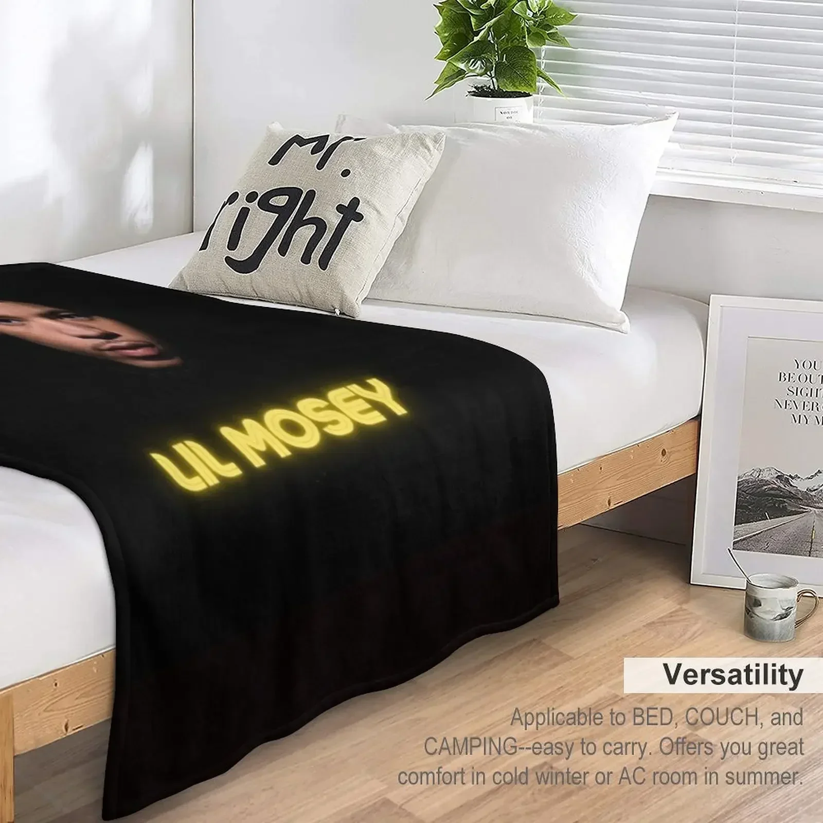 Новое одеяло Lil Mosey с фотодизайном для младенцев постельное белье одеяла