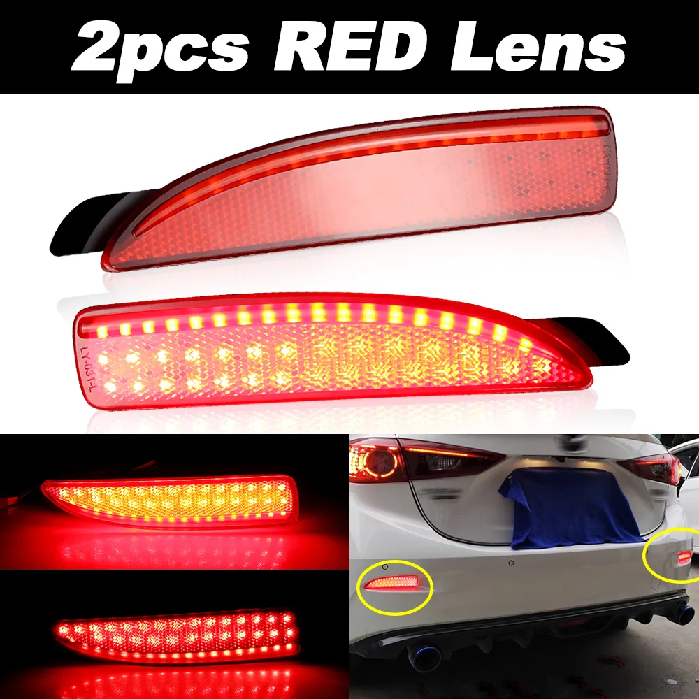 

Комплект Из 2 Светодиодных Задних Бамперных Отражателей Для Mazda 2 DY, Mazda 3 Axela BM/BK5P/BKEP/K3P, Mazda 5 CR19