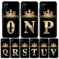 diamond crown letter n z phone case for redmi 6 pro 6a 7 7a note 7 note 8 a pro 8t note 9 s pro 4g tsoft silicone cover