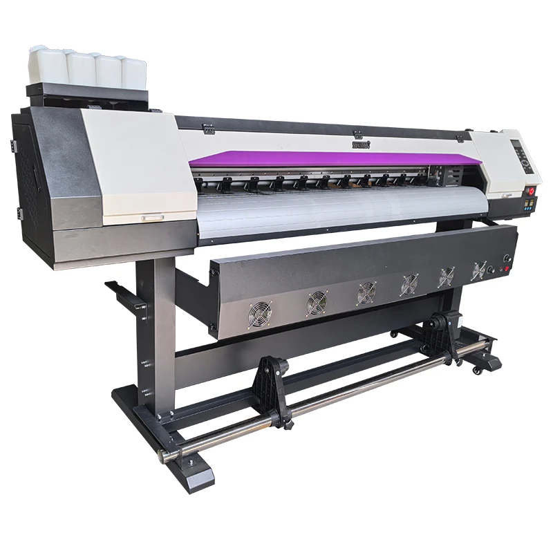 Flex banner printing machine for small business with single xp600 DX5 i1600 I3200 large format printers