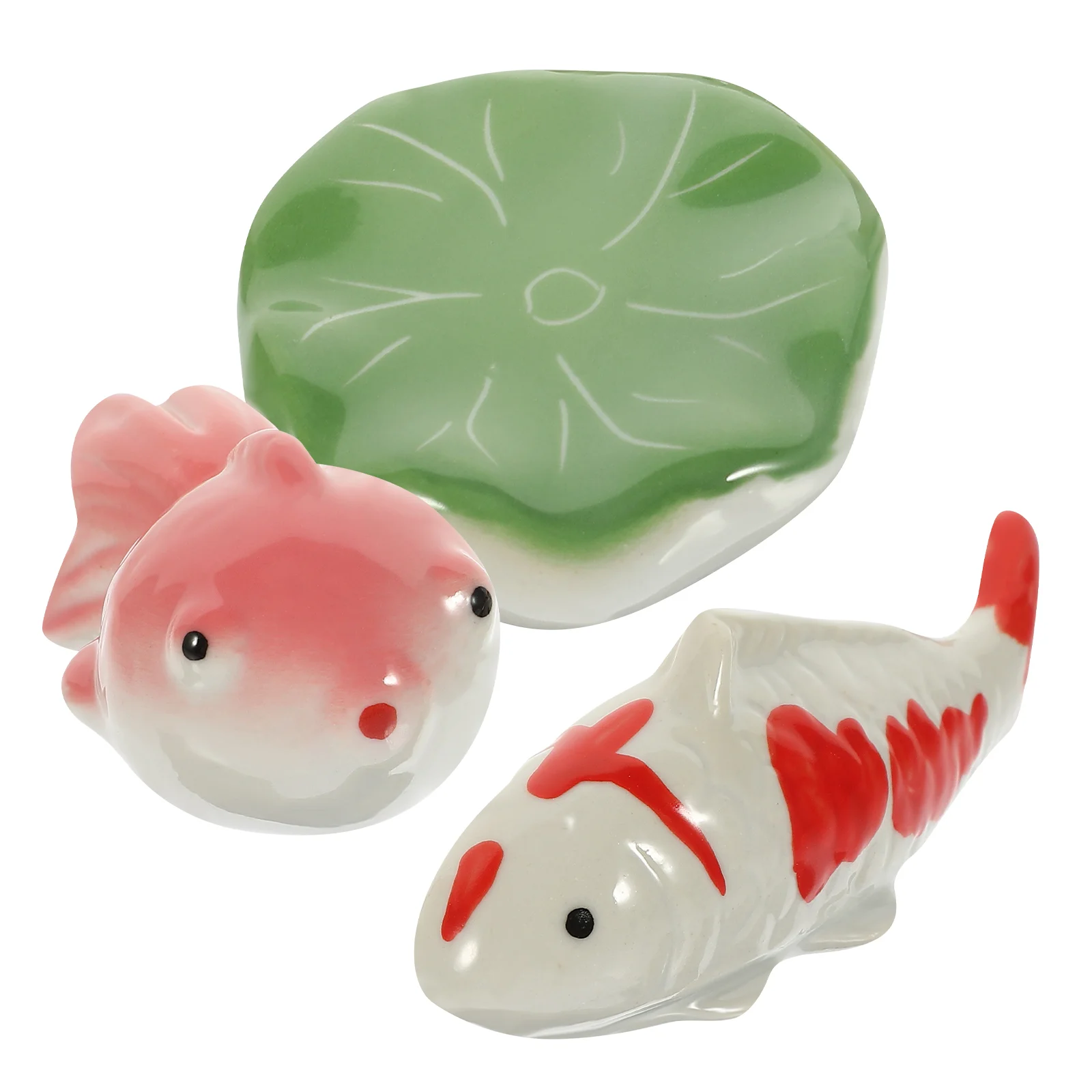 

3 Pcs Trinkets Ceramic Floating Ball Child Kids Toys Mini Turtle Statue Ceramics Fish Tank Adornments