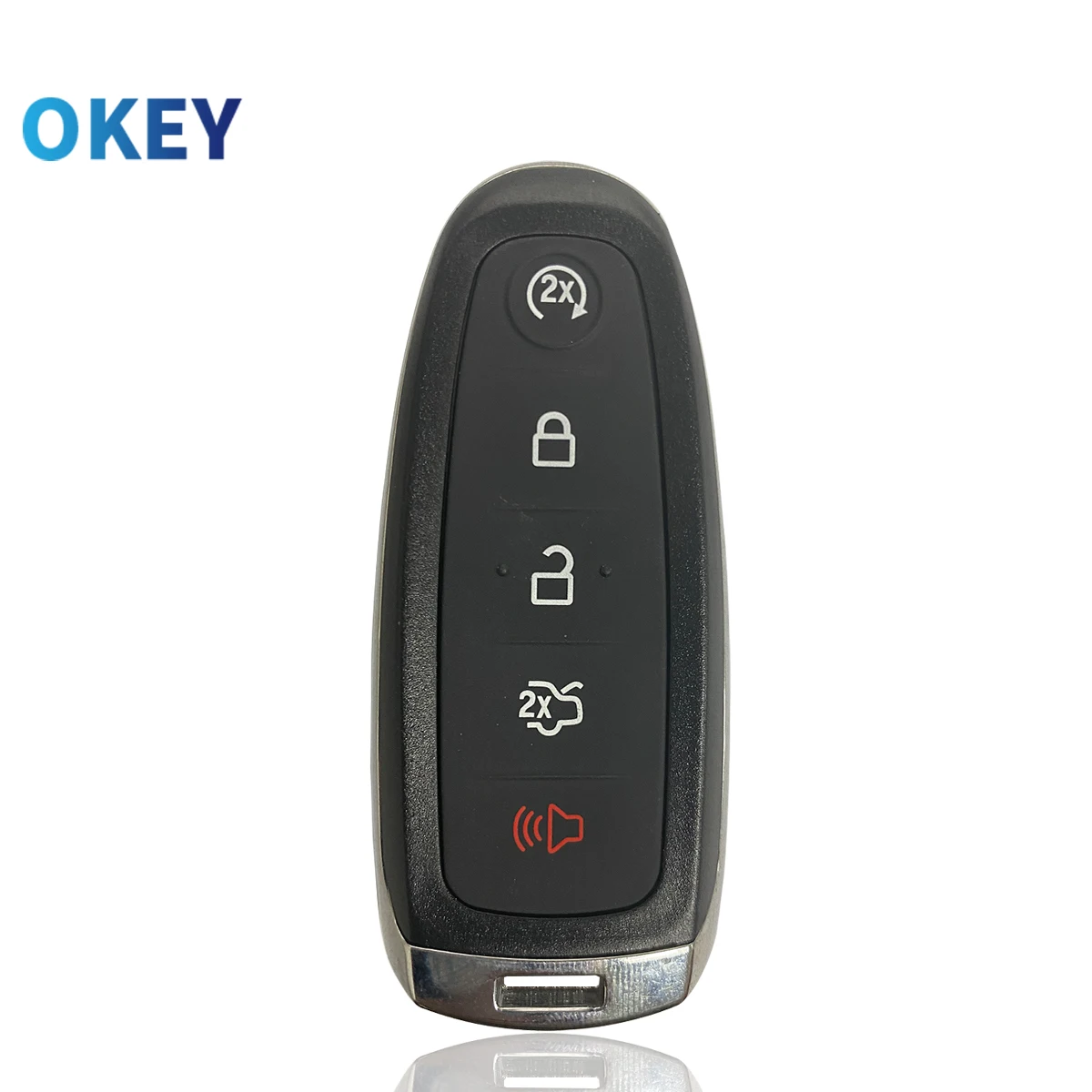 Okey araba anahtarı kabuk 5 düğmeler Ford Explorer kenar için esnek c-max Taurus 2011 2012 2013 2014 2015 anahtar kapağı kılıfı değiştirme