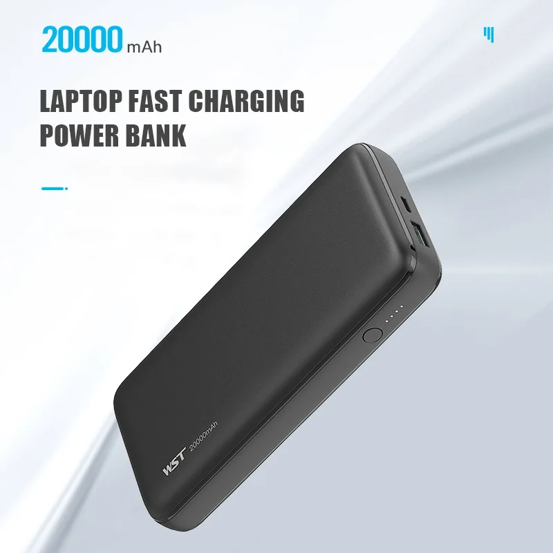 

New 20000mAh PD 60W Fast Charging Power Bank Type C Two Way Quick Charge Portable Powerbank for Laptop Mobile Phone