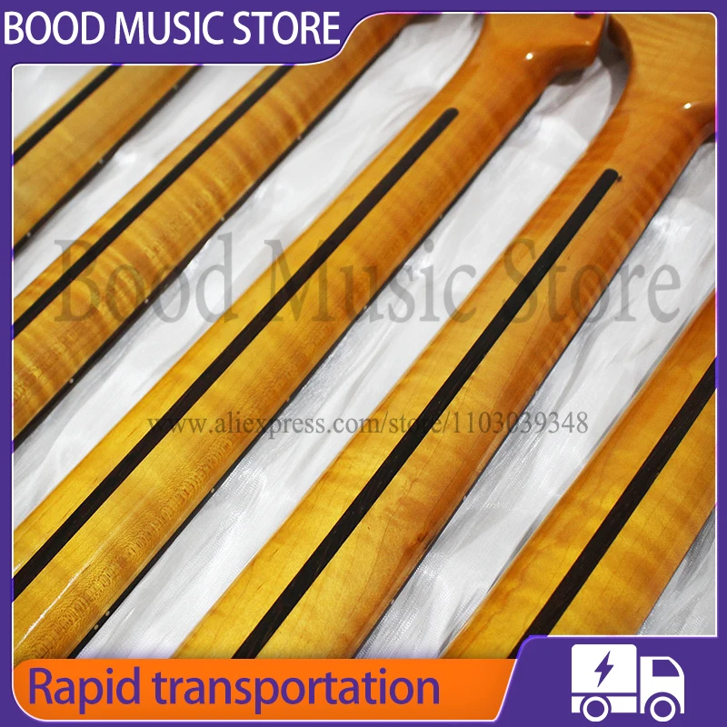 Fed Strt Flame Maple Neck Североамериканский пламенный клен с грифом из палисандра для
