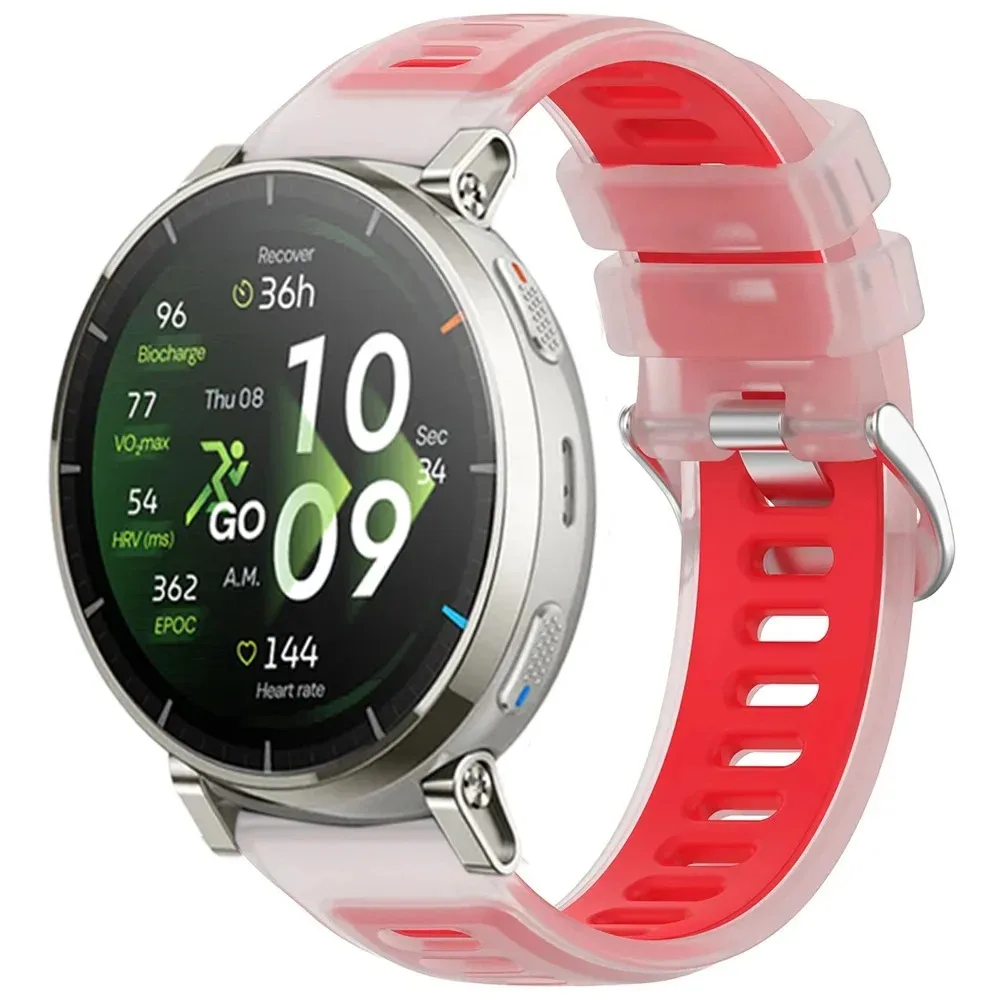 Фото Мягкий силиконовый ремешок 20/22 мм для Amazfit Active 3 2, T-Rex3 Pro 48/44 мм, Balance 3 2, Amazfit Active Max, Bip Max 6 5 №3