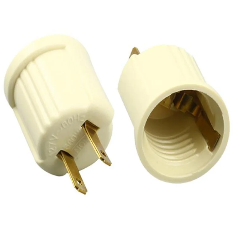 

Bakelite US Plug With E26/E27 Lampholders Converter