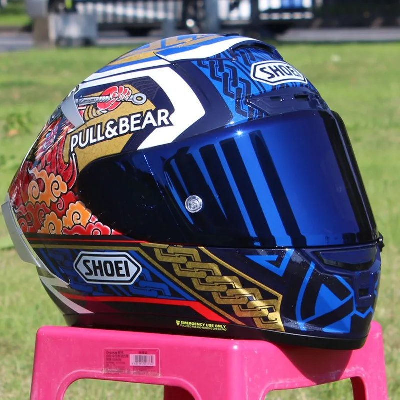 

SHOEI X14 Helmet X-Fourteen R1 60th Anniversary Edition Blue Cat Helmet Full Face Racing Motorcycle Helmet Casco De Motocicle