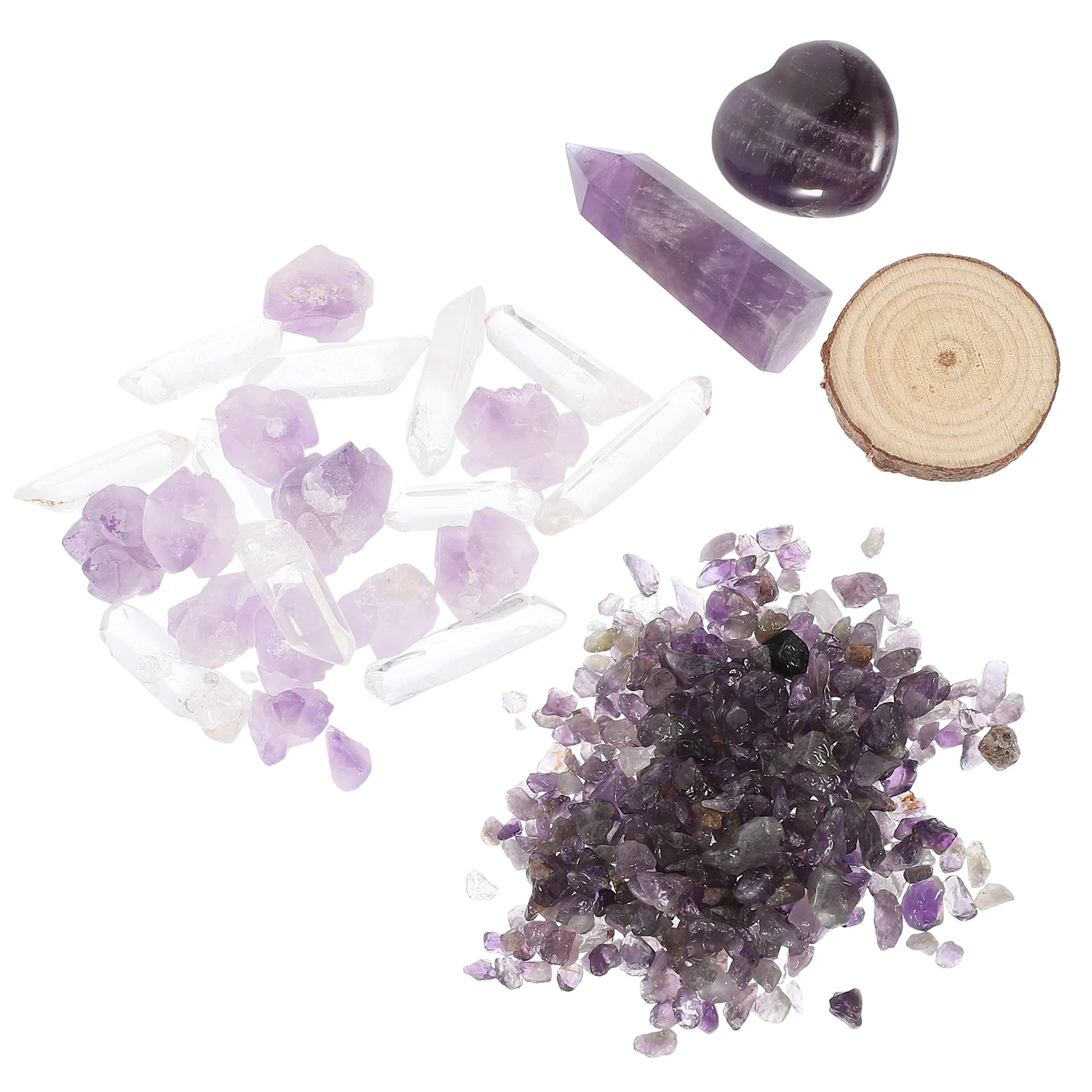 

Crystal Ornaments Home Décor Decor Table Figure Accessories Set Desktop Decorative Stone Planters