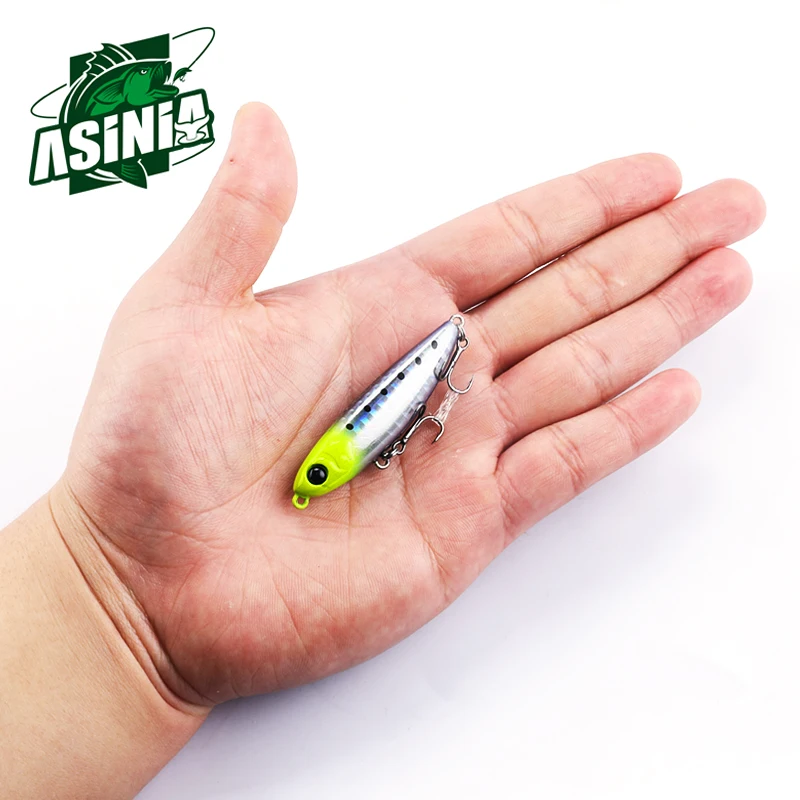 ASINIA 60 мм 6 г новые хорошие рыболовные приманки topwater карандашная приманка
