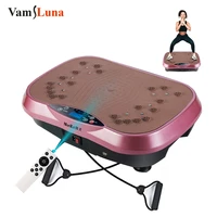 vamsluna slimming vibration plate exercise machine with handles full whole body workout vibration fitness platform wloop bands