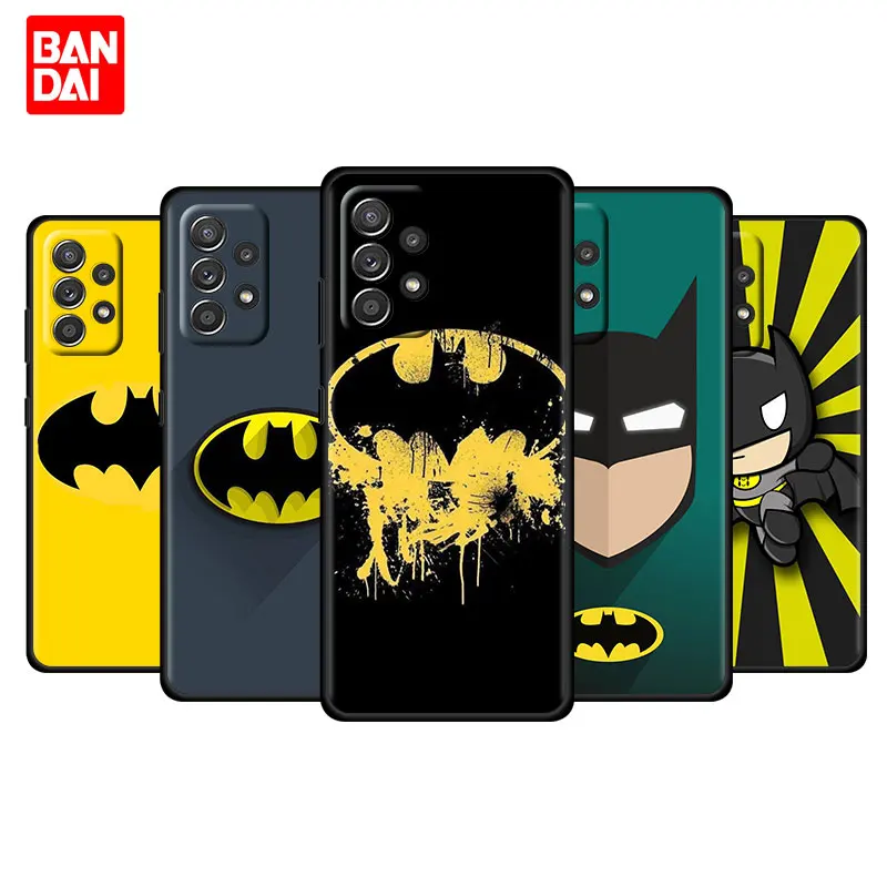 

Hot Batman Logo Case for Samsung Galaxy A03 A13 A31 A50 A51 A52 A70 A71 A32 Note 20 Ultra 5G Cover Black Capinha Funda Silicone