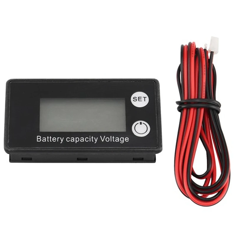 

TOP Battery Capacity Indicator DC 8V-100V Lead Acid Lithium Lifepo4 Car Motorcycle Voltmeter Voltage Gauge
