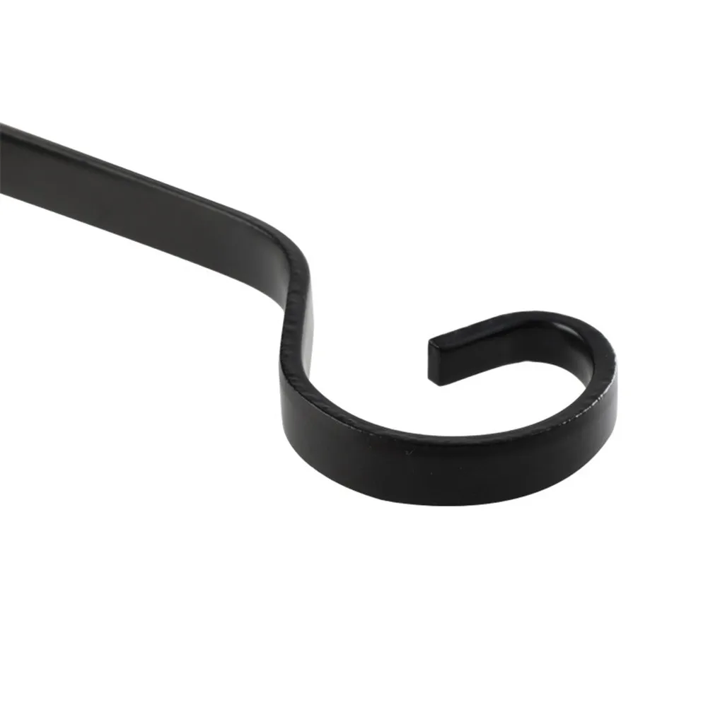 

1/2PCS Metal Hanging Basket Brackets Wall-mounted Iron Basket Hook Hanger Plant Flower Pot Hanging Stand Wall Decor