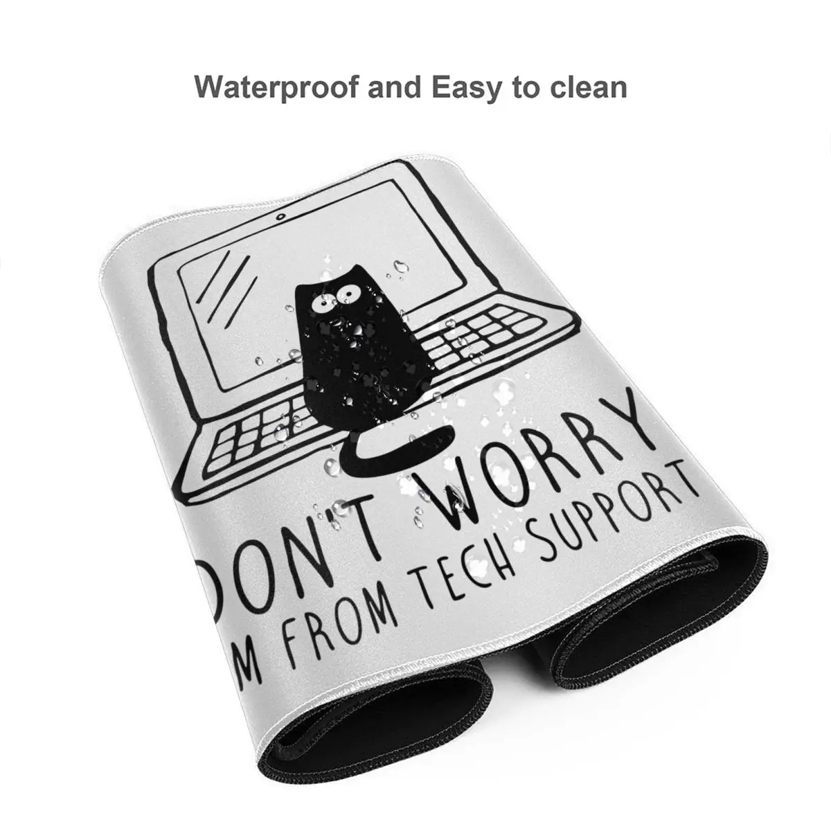 I'm From Tech Support PC Настольный коврик для мыши Cat Geek Программирование инженерное