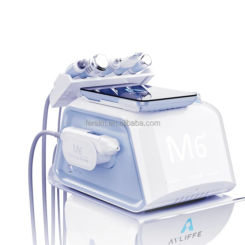 

6 in 1 Facial Cleaning Best Selling Multi-function Hydro Dermabrasion Water Skin Peel Caring RF Lifting Beauty Machine